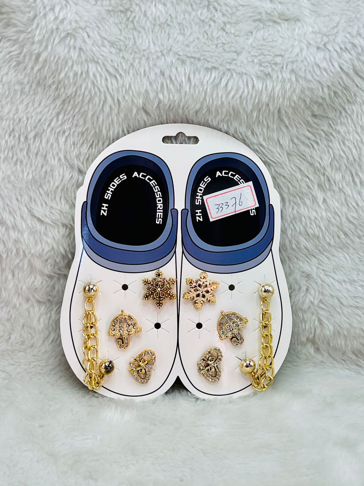Kit Pingentes Guarda-Chuva Dourado